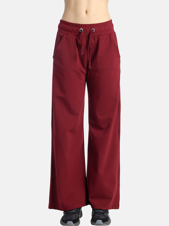 Paco & Co Sweatpants Flared Burgundy