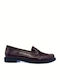 Women's Loafers in Burgundy Color