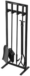 Vevor Fireplace Tool Set with Stand Holder Gray