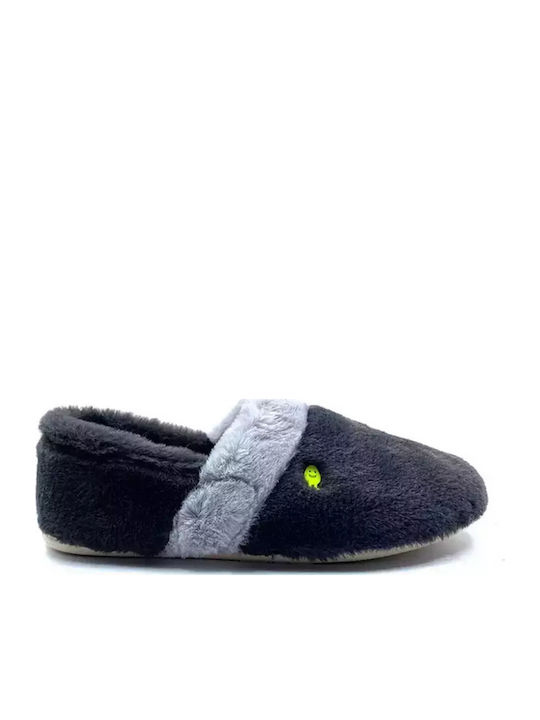 Hot Potatoes Anatomical Slippers with Fur Gray