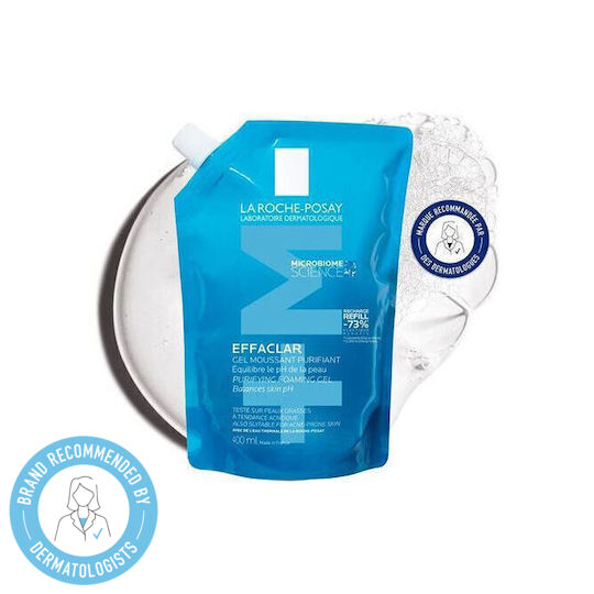 La Roche Posay Effaclar Gel zur Gesichtsreinigung gegen Unvollkommenheiten & Kontrolle der Fettigkeit Refill 400 ml