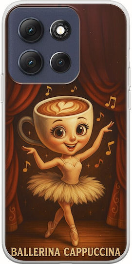 Brainrot Balerină Cappuccina Motorola Moto G86 5g Flexibil TPU Silicon Transparent