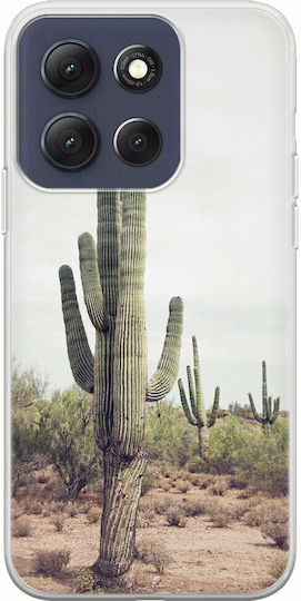 Desert Cactus Motorola Moto G86 5G Flexible TPU Transparente Silikon