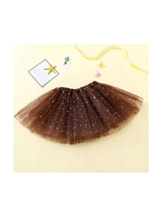 Kids Skirt Tulle Tulle Brown