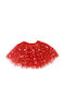 Kids Tulle Tulle Red Skirt