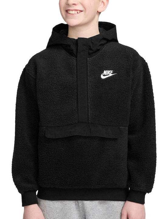 Nike Fleece Kids Sweatshirt with Hood and Pocke...