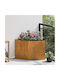 vidaXL Γλάστρα Μεταλλική Σκ Rusty 60x60x50εκ.