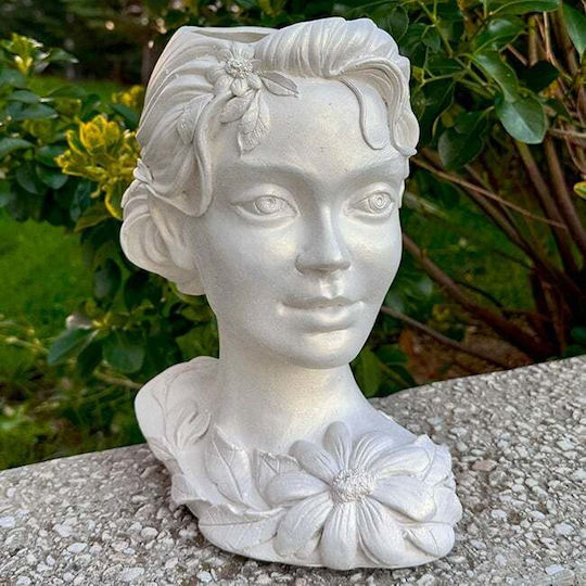 Spring Girl Pflanzentopf Mattes Weiß 28 Cm