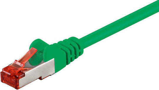 Goobay S/FTP Cat.6 (Gigabit) Καλώδιο Δικτύου Ethernet 0.5m Πράσινο