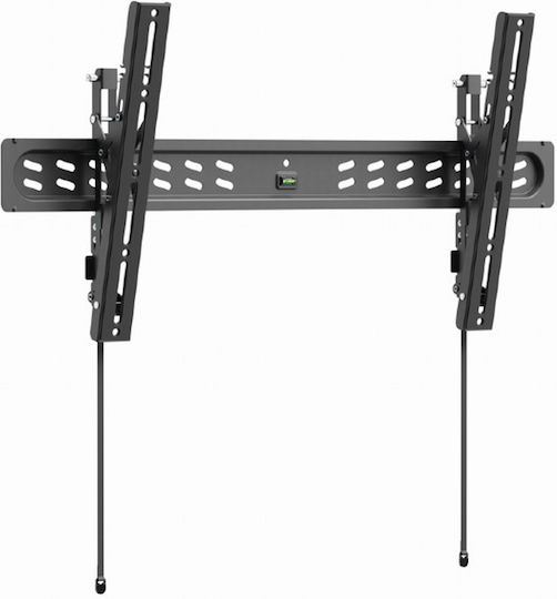 Gembird WM-95T-PRO-01 Βάση Τηλεόρασης Τοίχου έως 95" και 60kg Ασημί