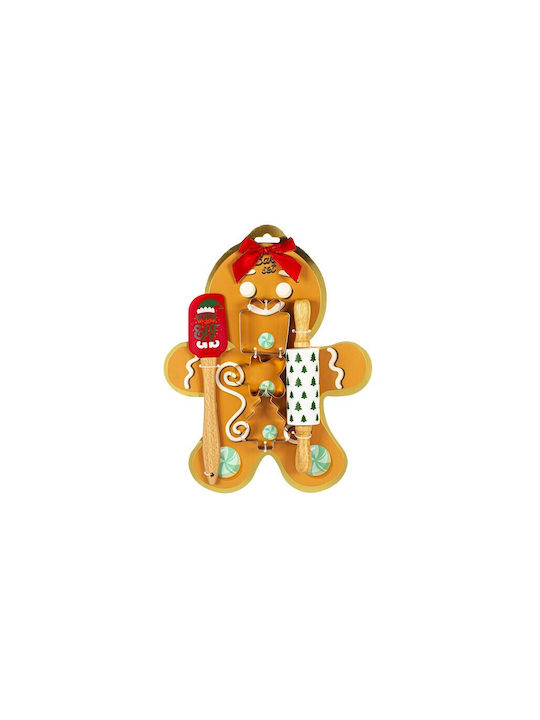 Tri-Coastal Design Gingerbread Christmas Tableware Ornaments Rolling Pin