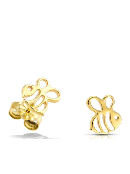 Senzio Belibasakis Kids Earrings Studs from Gold 9K