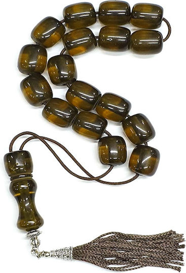 Roloi Komboloi Resin Worry Beads with 17 Beads Green 33cm