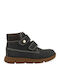 Leather Kids Boots Navy Blue