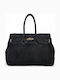 Damentasche Handtasche Schulter Suede Schwarze