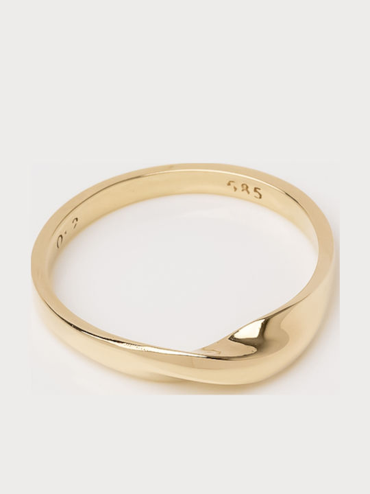 Lunaorocreations Frauen Ring Mobius Gelbes Gold 14 Karat