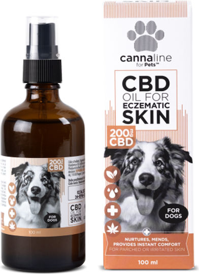 Cannaline Έλαιο Κάνναβης Σκύλου 100ml για Διαχείριση Άγχους & Στρες