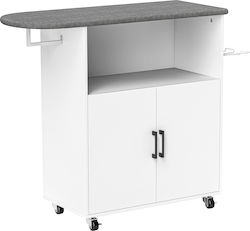 HomCom Σιδερώστρα για Σίδερο Ατμού 125x43.5x102.5cm