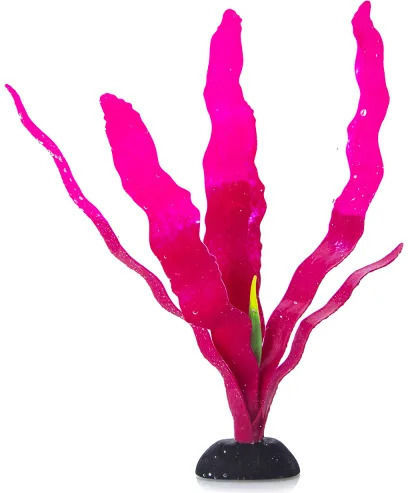 Σιλικονη Φυτο Ενυδρειου Nobleza 50680 Aquarium Silicone Plant 4x24cm Ροζ