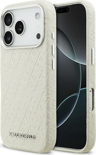 Karl Lagerfeld Back Cover Plastic / Silicone Beige (iPhone 17 Pro)