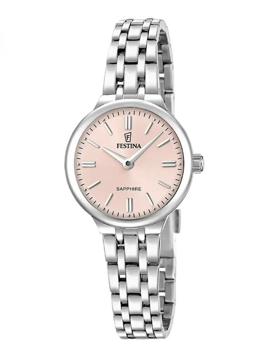 Festina Women's Watch with Pink Metal Bracelet