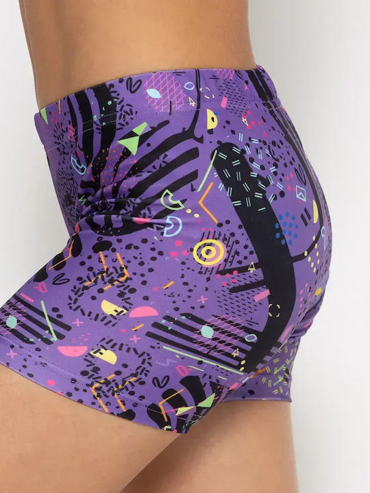 Kids Legging Short Purple