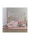 Palamaiki Baby Bettlaken Für Krippe Baumwolle Angepasst Rosa 70x140cm