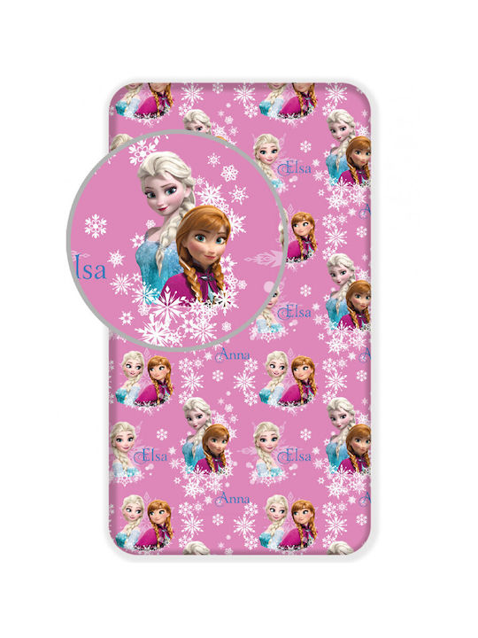 Disney Σεντόνι Μονό Βαμβακερό Frozen 90x200cm