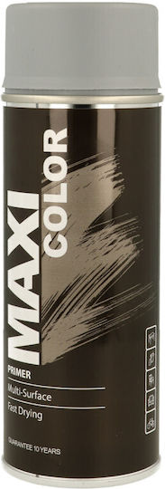 Maxicolor Spray Grundierung Hochtemperatur mit Metallisch Effekt Gray Grau 400ml
