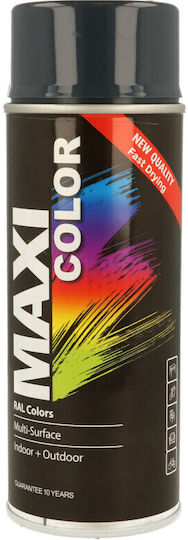 Maxicolor Spray Primer Temperatură Înaltă cu Strălucitor Efect Gri Antracit RAL 7016 400ml