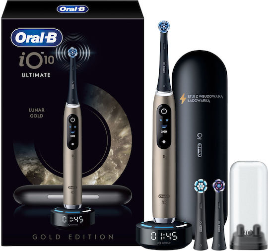 Oral-B Io 10 Water Flosser with Pressure Sensor and Travel Case Gold