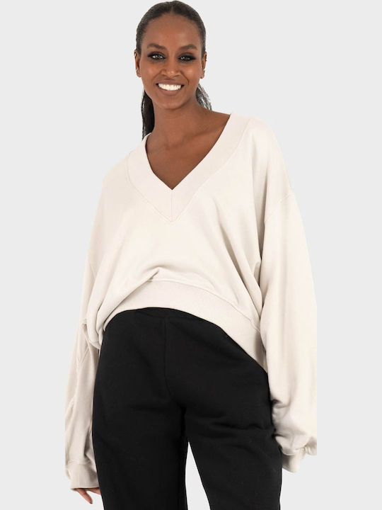 Blouse Women's Blouse Cotton Long Sleeve Ecru