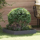 vidaXL Metal Garden Border in Gray Color 60x60cm
