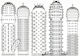 Smd Guardian X Penis Sleeve Ribbed Patterns Set 5 Ανάγλυφες Θήκες Ενίσχυσης Πέους Διάφορα Σχήματα Σετ 5 Τμχ