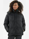 Damen Puffer Jacke für Winter Black