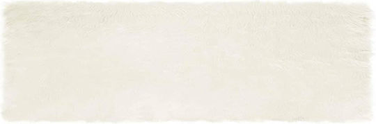 vidaXL Teppich Kamin Rechteckig Synthetisch,Polyester/Cotton/Leather White