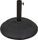 Zita Plus Stand de umbrelă din Ciment Negru 58x58cm