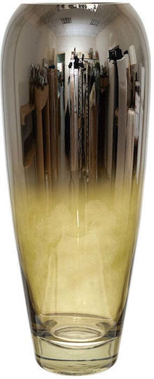 Zen Collection Decorative Vase Silver 14x14x33cm
