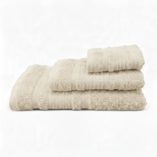 Olia Home Кърпа за лице 50x90см. Бежов Тегло 550гр/кв.м