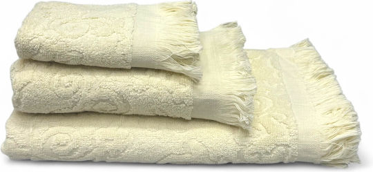 Olia Home Кърпа за лице 50x90см. Бежов Тегло 500гр/кв.м
