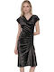 Abendkleid Samt Schwarz