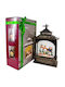 Ornament de Crăciun Lanternă Luminat cu Moș Crăciun 18x28cm 1buc