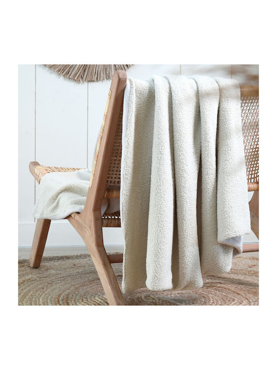 S-f Paddou Fleece Blanket Sofa 125x150cm Natural