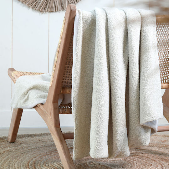 S-f Paddou Κουβέρτα Fleece Καναπέ 125x150εκ. Naturel