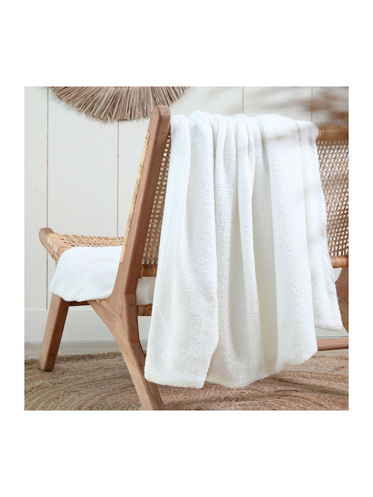 S-f Paddou Fleece Blanket for Sofa 125x150cm Ecru
