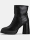 Women's Ankle Boots with High Heel Black