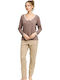Sexen Winter Damen Pyjama-Set Mink