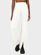 Pants Women's Fabric Trousers White