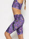 Kids Legging Cycling Short Purple