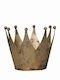 Crown Candle Holder Metal in Gold Color 11.5cm 1pcs